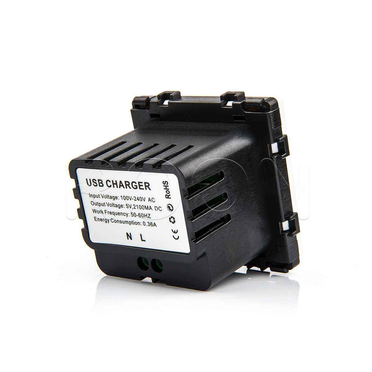 Modul - 2 USB nabíječka ROON - bílá