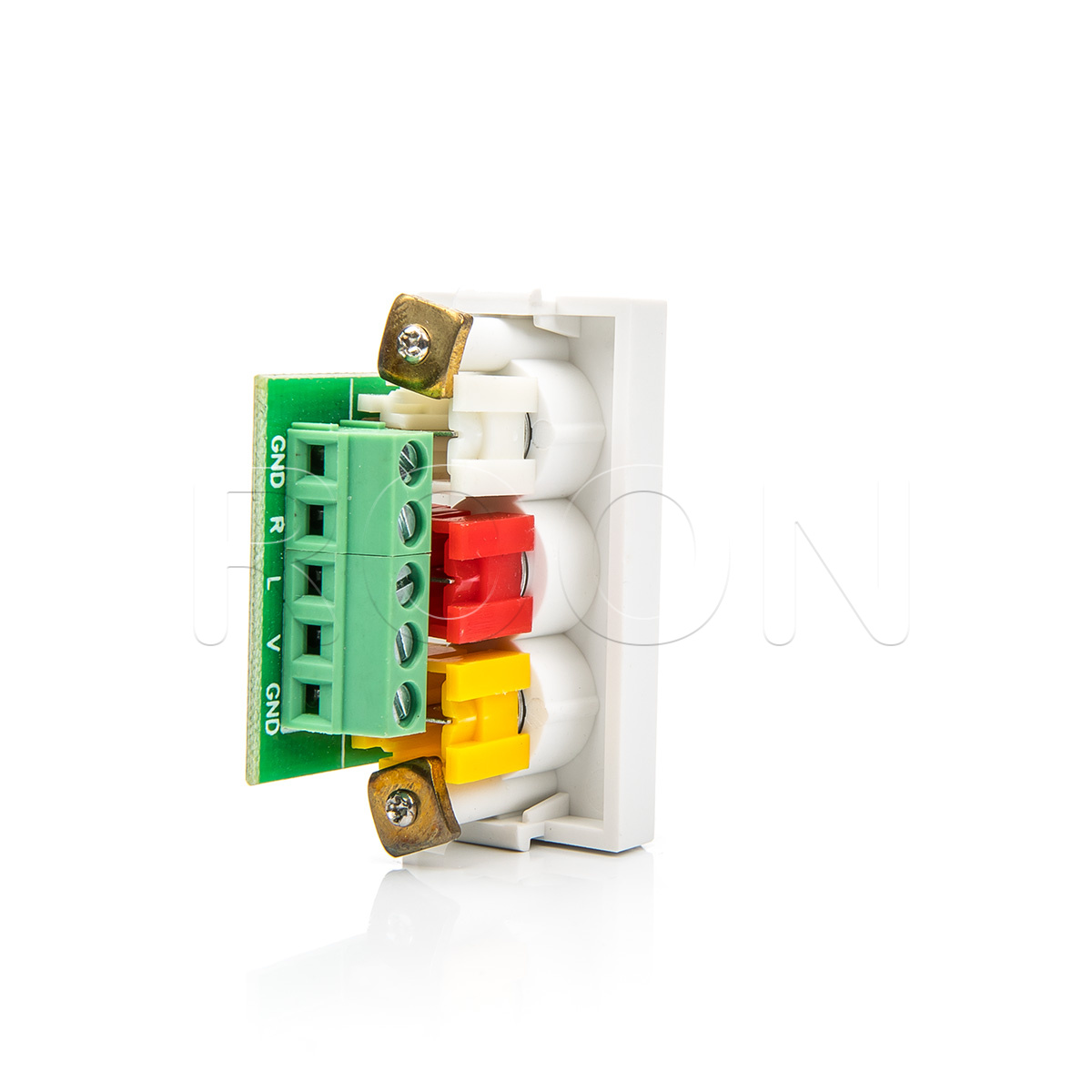 Modul - audio + video - koncová zásuvka ROON - bílá